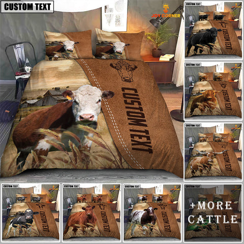 Joycorner Cattle On Farm Bedding Set