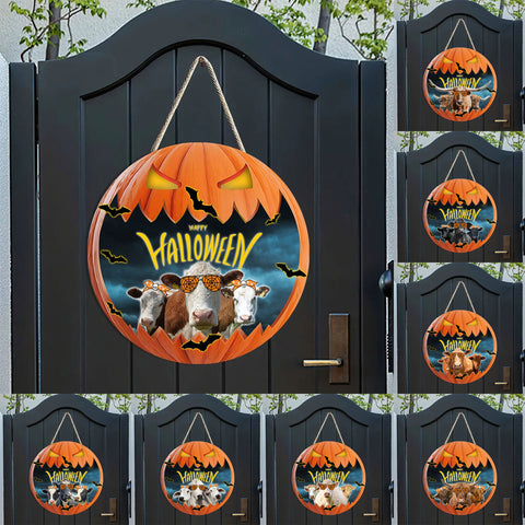JC Funny Halloween Wooden Sign