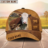 Joycorners Custom Name Hereford Cattle Cap