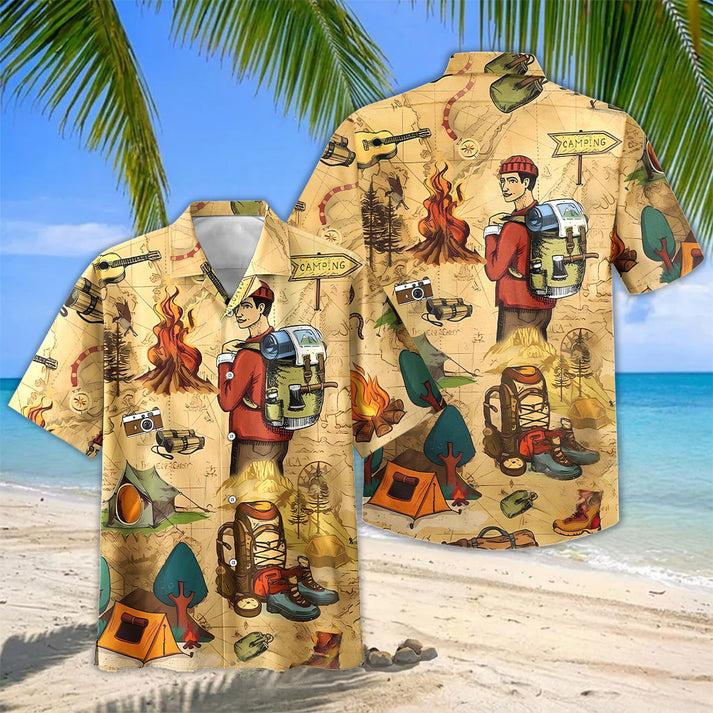 Camping Hawaiian Shirts