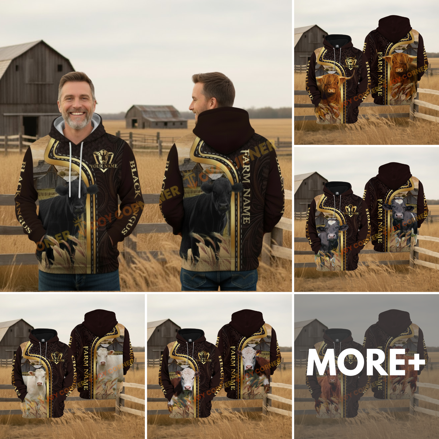 Chistmas Cattle Hoodie