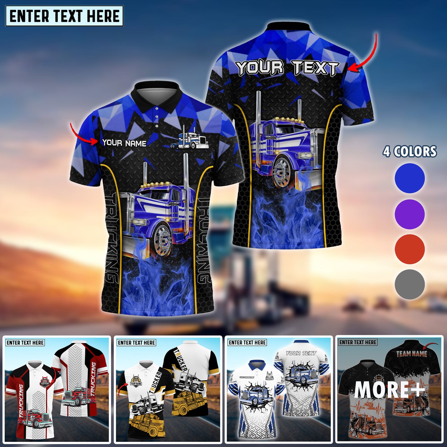 A NEW RELEASED TRUCK 3D SHIRTS