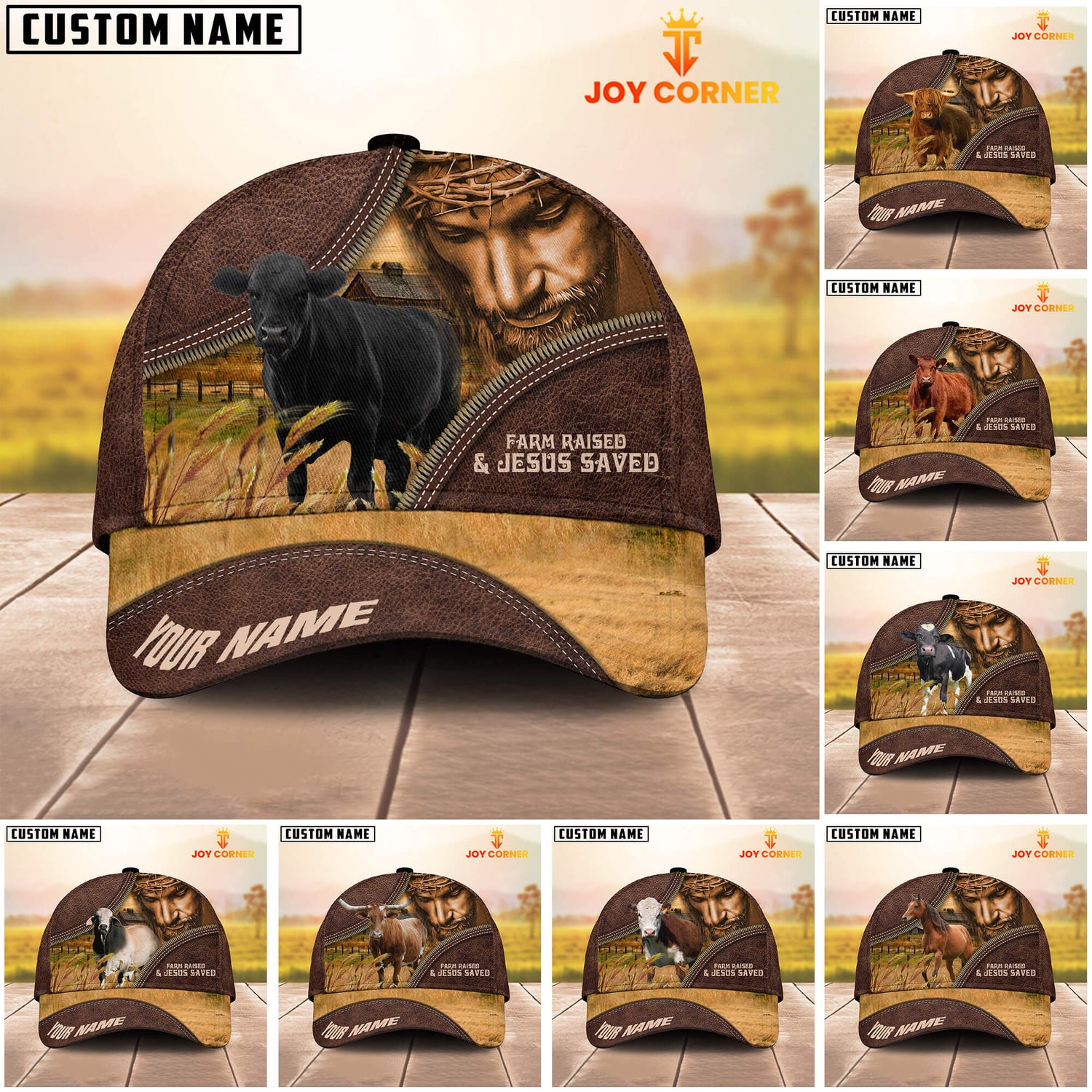 JC Custom Name Cap For Farm Lovers