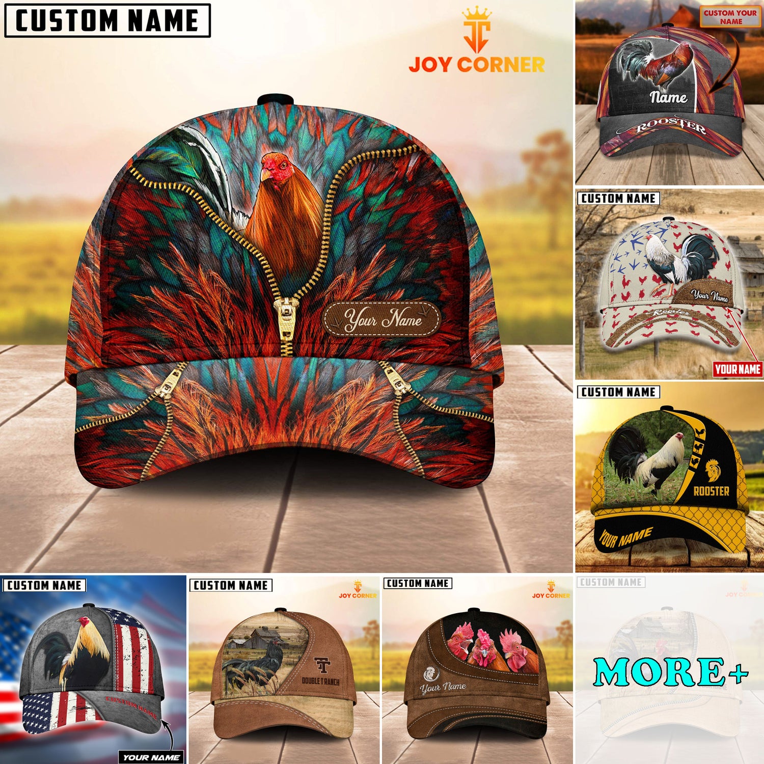 Rooster Cap 3D Collection