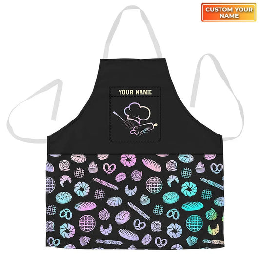 BAKER - Apron Personalized Name Bakery Gift For Baking & Cake Lover