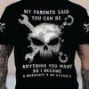 Joycorners Custom Name Mechanic Shirt, Funny My Parents Said You Can Be Anything So I Became A Mechanic And An Asshole Shirt, Gift Car Repair Worker PT2609