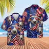 Joycorners Cute Cows Bandana Merica USA Flag 3D Hawaiian Shirt (10 Breeds)