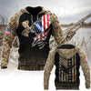 Joycorners Ripped American Flag Duck Hunting Apparels