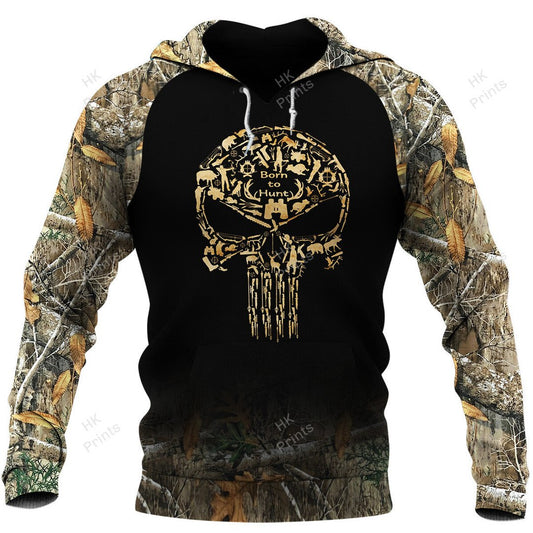 Joycorners Skull Shape Hunting American Flag Camouflage Hunting Apparels