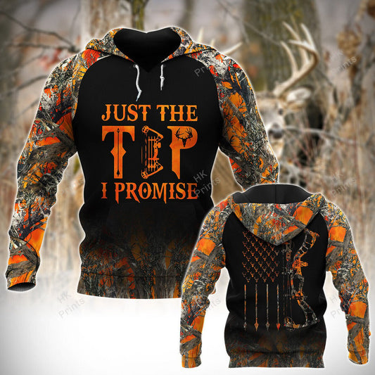 Joycorners BowHunting Just The Tip I Promise Orange Camouflage Hunting Apparels