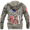 Joycorners Ripped Deer American Flag Camouflage Hunting Apparels