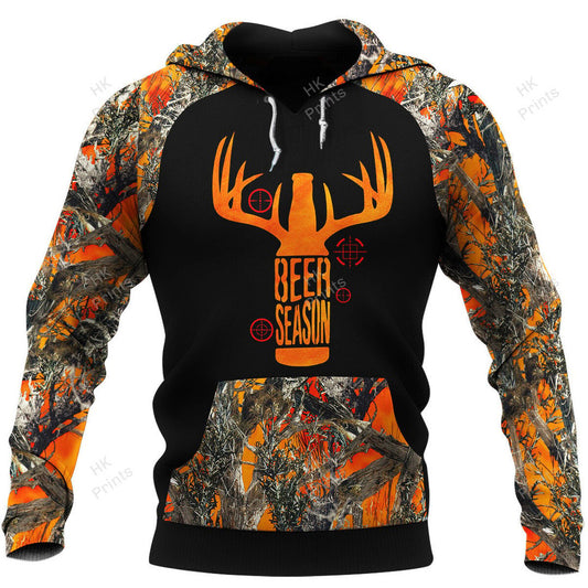 Joycorners Beer Season Orange Camouflage Hunting Apparels