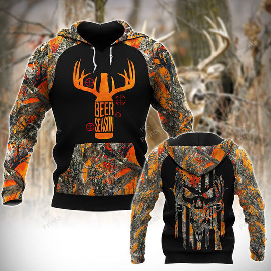 Joycorners Beer Season Orange Camouflage Hunting Apparels