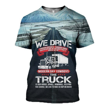 Joycorners Premium Personalized Unisex All Over Printed Trucker 3D T-shirt 143 LM2209