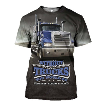 Joycorners Premium Personalized Unisex All Over Printed Trucker 3D T-shirt 145 LM2209