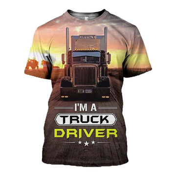 Joycorners Premium Personalized Unisex All Over Printed Trucker 3D T-shirt 140 LM2209