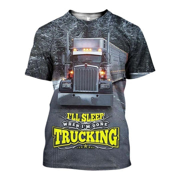 Joycorners Premium Personalized Unisex All Over Printed Trucker 3D T-shirt 141 LM2209