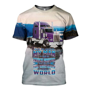 Joycorners Premium Personalized Unisex All Over Printed Trucker 3D T-shirt 135 LM2209