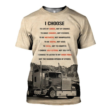 Joycorners Premium Personalized Unisex All Over Printed Trucker 3D T-shirt 130 LM2209