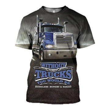 Joycorners Premium Personalized Unisex All Over Printed Trucker 3D T-shirt 124 LM2209