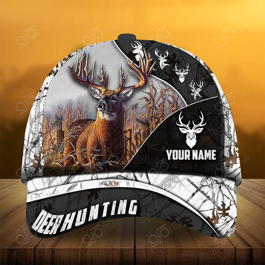Joycorners The Majestic Of Deer Hunting Personalized Hats 3D Multicolored