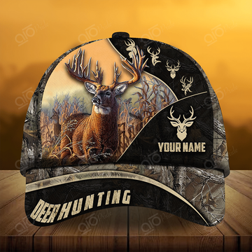 Joycorners The Majestic Of Deer Hunting Personalized Hats 3D Multicolored