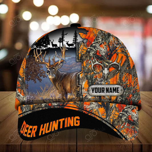 Joycorners Premium Deer Hunting Cap 2 Personalized Hats 3D Multicolored