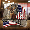 Joycorners American Flag Hunting Personalized Hats 3D Multicolored