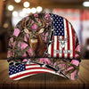 Joycorners American Flag Hunting Personalized Hats 3D Multicolored