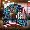 Joycorners American Flag Hunting Personalized Hats 3D Multicolored