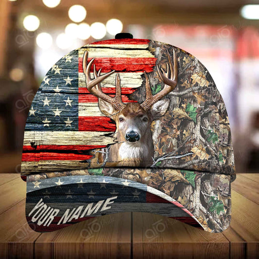 Joycorners Auvrilone Pattern Deer Hunting Personalized Hats 3D Multicolored