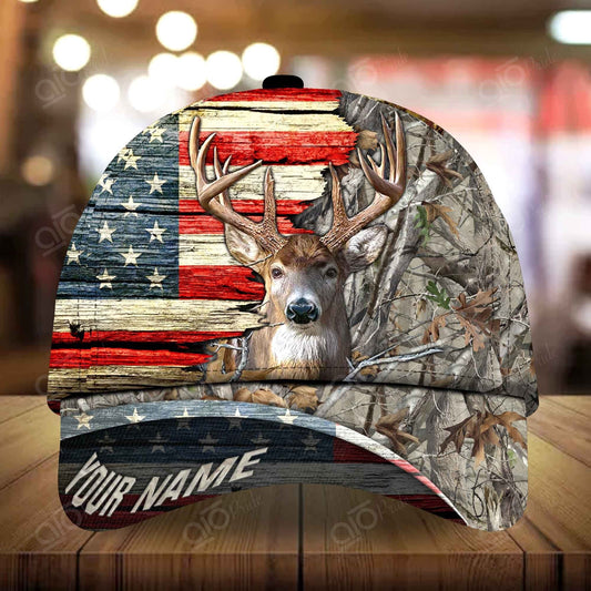Joycorners Auvrilone Pattern Deer Hunting Personalized Hats 3D Multicolored