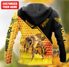Joycorners Honey Bee Custom Name 3D Hoodie