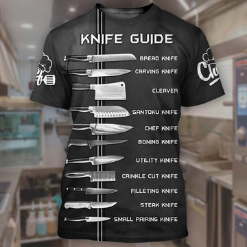 Joycorners Knife Guide Chef NP8 All Over Printed Unisex Shirt, Chef Shirt, Cook Restaurant Shirt, Chef Lover Shirt