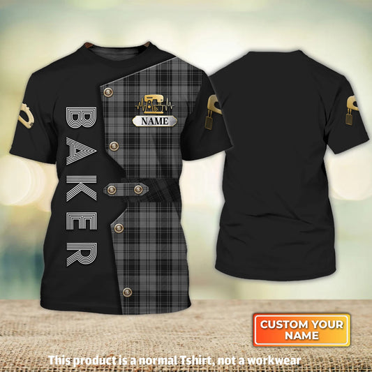 BAKER - Custom Bakery Shirt Gift For Baking & Cake Lover Printed Shirt