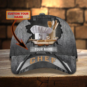 Joycorners Chef 75 Customized Name Cap