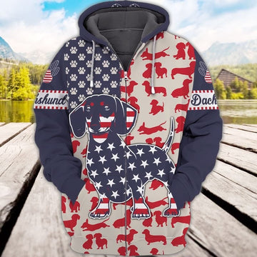 Joycorners Dachshund USA 3D Full Print Shirts