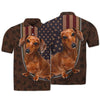 Joycorners Dachshund Lovers American Flag Custom Name And Dog 3D Full Print Shirts