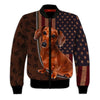 Joycorners Dachshund Lovers American Flag Custom Name And Dog 3D Full Print Shirts