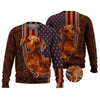 Joycorners Dachshund Lovers American Flag Custom Name And Dog 3D Full Print Shirts