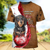 Joycorners Dachshund And Wine Custom Name And Dog 3D Full Print Shirts