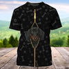 Joycorners Dachshund Loves Zip Pattern Custom Name And Dog 3D Full Print Shirts