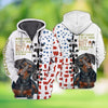 Joycorners Dachshund Funny Custom Name And Dog 3D Full Print Shirts