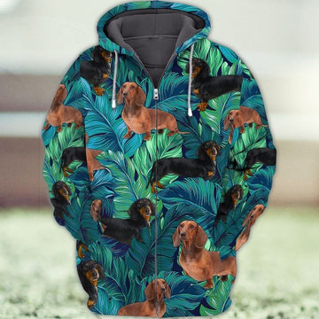 Joycorners Dachshund Hawaiin Custom Dog 3D Full Print Shirts