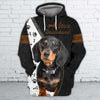Joycorners Love Dachshund 3D Custom Name And Dog Full Print Shirts
