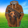 Joycorners Dachshund Love Never Walk Alone Brown Custom Name And Dog 3D Full Print Shirts