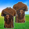 Joycorners Dachshund Love Never Walk Alone Brown Custom Name And Dog 3D Full Print Shirts
