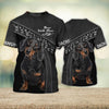 Joycorners Dachshund Lover Never Walk Alone 2 Custom Name And Dog 3D Full Print Shirts