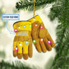 Joycorners Personalized Firefighter Christmas Uniform Set Ornaments, Christmas Gift for Firefighter 2D Flat LM1811
