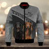 Joycorners Long Haired Dachshund Never Walk Alone Custom Name And Dog 3D Full Print Shirts